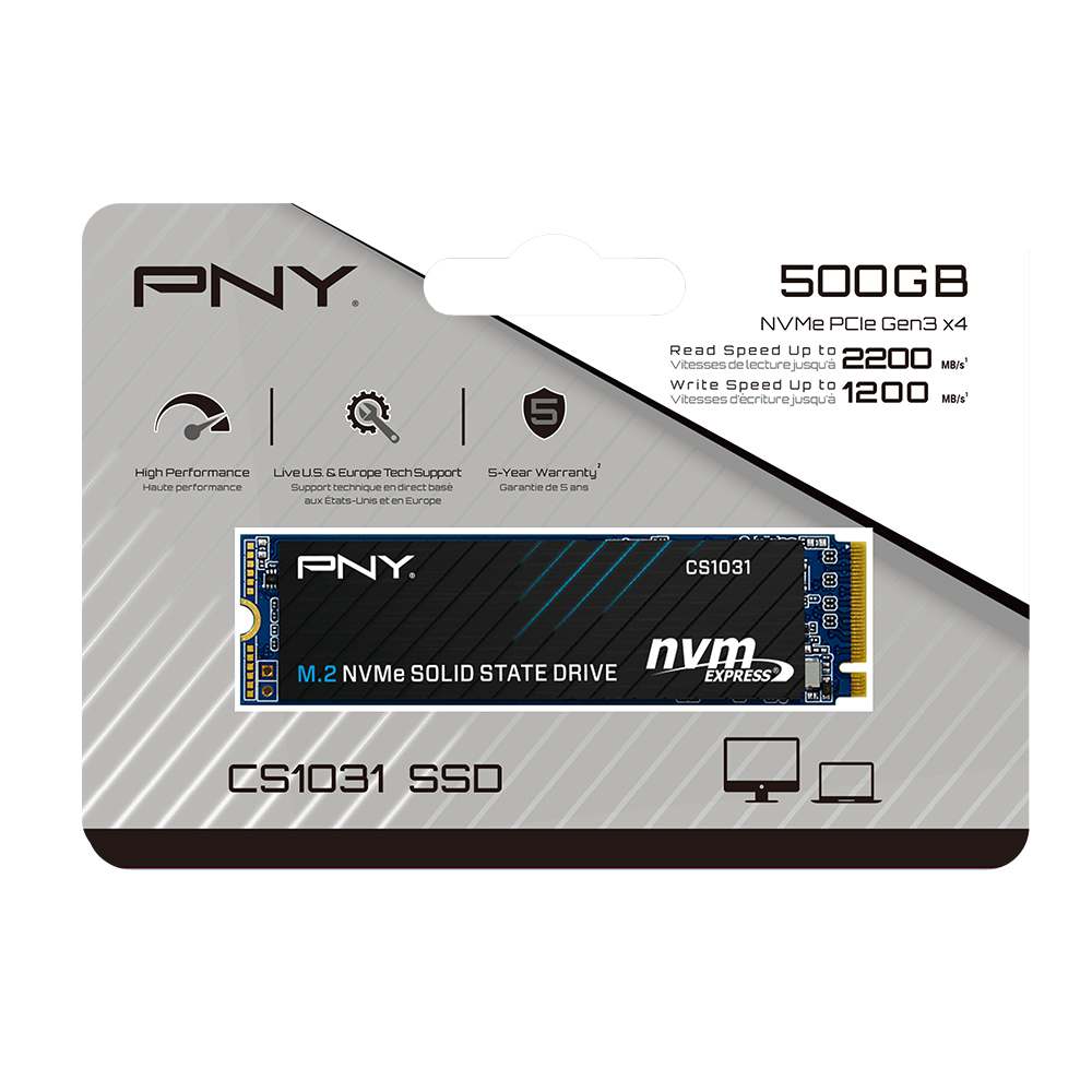 NVMe PNY CS1031 500GB PCIe 2280 Gen3x4